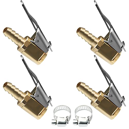 URAQT Adaptateur de Valve de Pneu de Voiture, 4pcs 8 mm 1/4