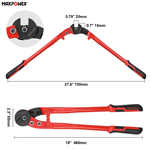 Maxpower Cable Cutters,18-Inch Heavy Duty Wire Rope Cutter, Steel Wire Cutters Heavy Duty Industrial Strength Cable Cutter For Hard Wire Ropes thumb #1
