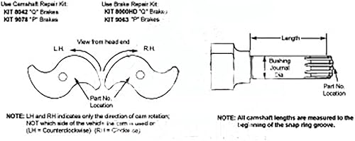 Meritor Genuine Right Hand Camshaft
