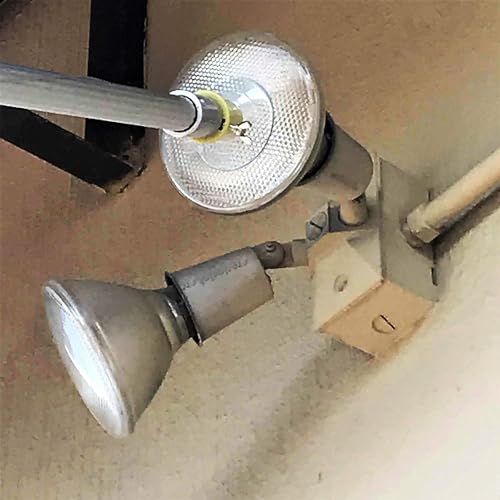 Image of DOCA Light Bulb Changer for High Ceilings Attachment for Extension Pole, Heavy Duty Telescoping Pole for Changing Recessed Lights and Outdoor Flood Lights - Suction Cup