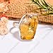 Natural Raw Citrine Gemstone 925 Sterling Silver Yellow Stone Handmade Statement Promise Rings Jewelry for Women (8)
