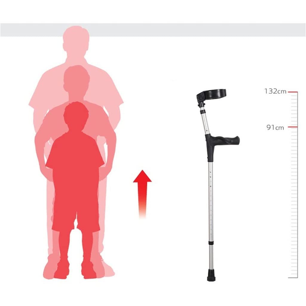 XMING Muletas de Codo Muletas de Brazo Muletas de Fractura Bastón Plegable Rehabilitación Muletas de axila Liviano Paquete de Dos
