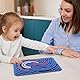 Sensorik Activity Board Silicone Fidget Toy mit Reisetasche & 10 Silikonstreifen Silent Sensory Board Doppelseitiges Aktivitätsbrett Sensorik Spielzeug für Stress Angst Autismus ADHS(Dunkelgrün)