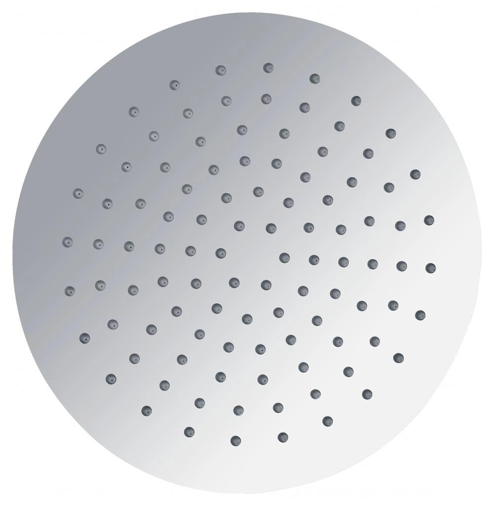 Stilform luksusowa deszczownica ze stali nierdzewnej, okrągła, 40 cm, chromowana, do montażu na ścianie lub suficie, głowica prysznicowa 7 mm, masywna konstrukcja, do zabudowy, energooszczędna