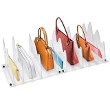 2 Pack Purse Organizer For Closet,Purse Storage,Adjustable Bandbag Organizer,Suitable for Bedroom Wardrobes, Bookshelf Partitions, Offices, Storage Racks Keep Card Holders And Wallets Upright