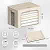 4 Pack Clothes Storage Bins with Metal Frame - Linen Fabric Foldable Stackable Container Organizer Set with Clear Window & Carry Handles & Zippers (Beige, 23.6x16.5x15.7)