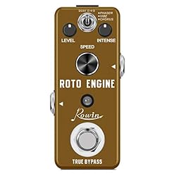 Rowin ROTO ENGINE Rotary Speaker Simulator Effect Pedal Mini Digital Guitar Effects Pedal Phaser/Vibe/Chorus 3 models with Storage of Timbre Sound Pedal True Bypass Full Metal Shell LEF-3801 - Les Beatles, Paul McCartney, John Lennon, RIngo Starr, George Harrison