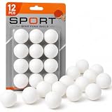 Liberty Imports 12 Pack Beer Pong Ping Pong Balls 40mm, Bulk, White