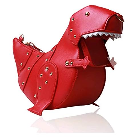 SUKUTU Upgrade Dinosaur Shape PU Leather Rivet Purses for Women, New Girls Crossbody Purses Shoulder Bag Cover