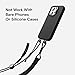 MOFT Phone Lanyard, Universal Adjustable Detachable Crossbody Long Lanyard with Phone Patch, Compatible with Most Smartphones, Length up to 150cm, Jet Black