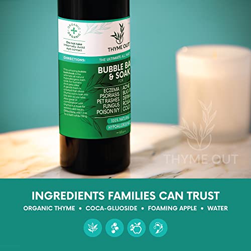 Thyme Out BBTO All Natural, Organic Plant Based Bubble Bath thumb #6