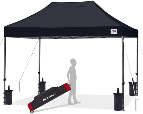 Image of ABCCANOPY Patio Pop Up Canopy Tent 8x12 Commercial-Series (Black)