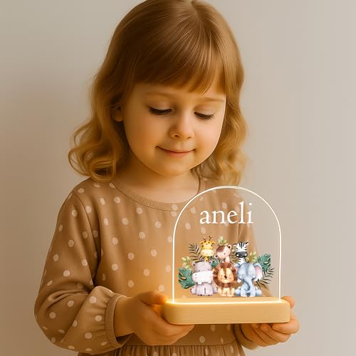 Image of Acrylic Customized Name LED Lamp Personalized Night Light with Name Custom Gift for Anniversary Home Decor for Men Birthday Gift Kids Friend Return Gift Kids Birthday (Design 6)