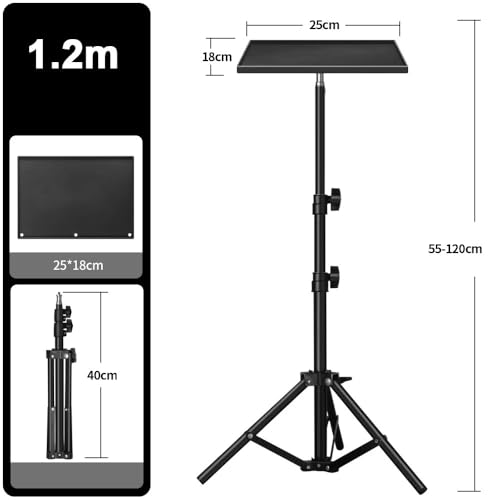 Soporte telescópico para proyector ajustable altura miniatura 2