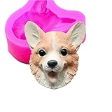 Cute Dog Silicone Molds Fondant Cake Cupcake Topper Decor,Chocolate Candy Making Mold,Polymer Clay...