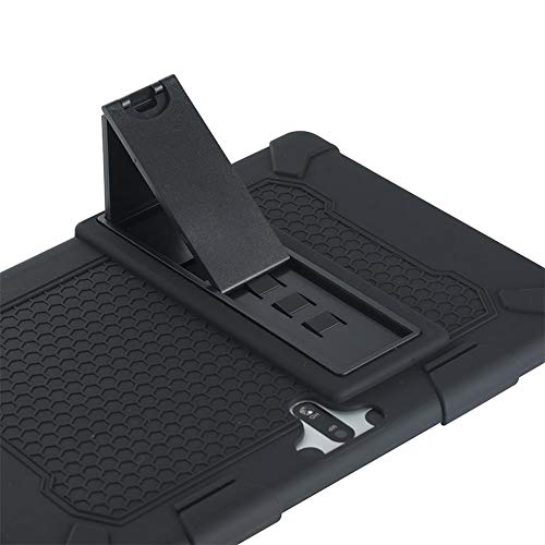 Hlwq Case For Meberry M7 Tablet 10 Inch Pie Tablet Kids Friendly Anti-Slip Soft Silicone Case With Adjustable Stand Cover (Black) #TOP3