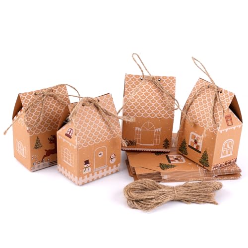 Boîtes de maison de Noël et mini boîtes cadeaux pour bonbons