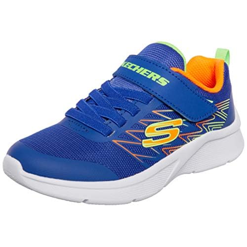 Skechers Microspec Texlor, Sneakers, Blue/Orange, 37 EU
