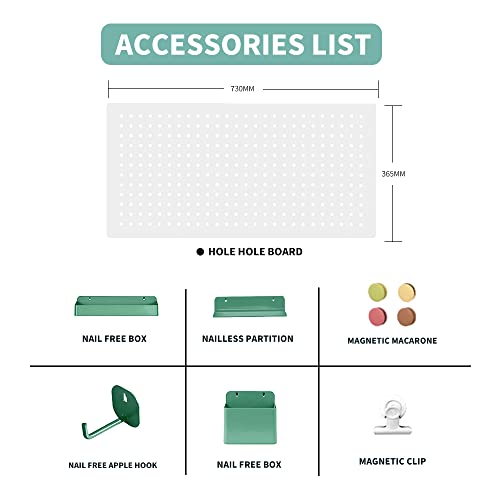 Metalart Metal Pegboard Wall Organizer Panels, Organizer Board With 3 Installation Ways, Peg Board Wall Mount For Wall Organizer, Crafts Organization, Workbench, Home, Office (White) #TOP1