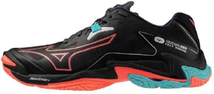 Mizuno Wave Lightning バレーボールシューズ 黒/オレンジ Mizuno Wave Lightning バレーボールシューズ 黒/オレンジ