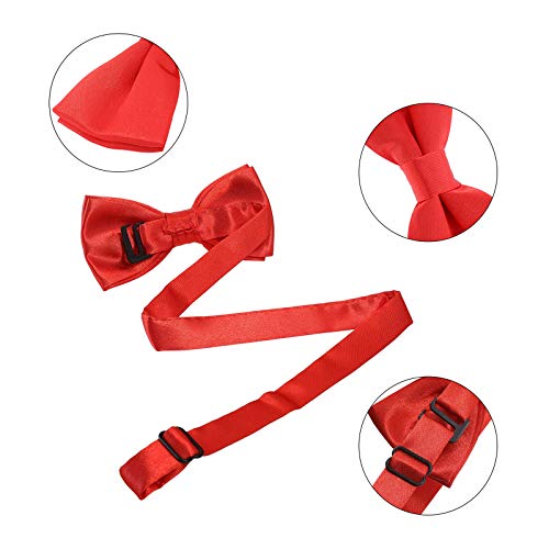 Image of Kids Suspender Bowtie Necktie Sets - Adjustable Elastic Classic Accessory Sets for 6 Months to 13 Year Old Boys & Girls