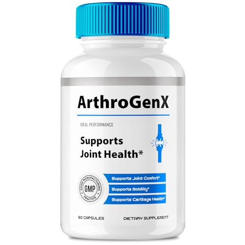 ArthroGenX Joint Supplement Capsules Official ArthroGenX Maximum Joint Relief Pills Maximum Strength Natural Support Joint Flexibility Comfort & Movement Arthro Gen X Reviews (60 Capsules)