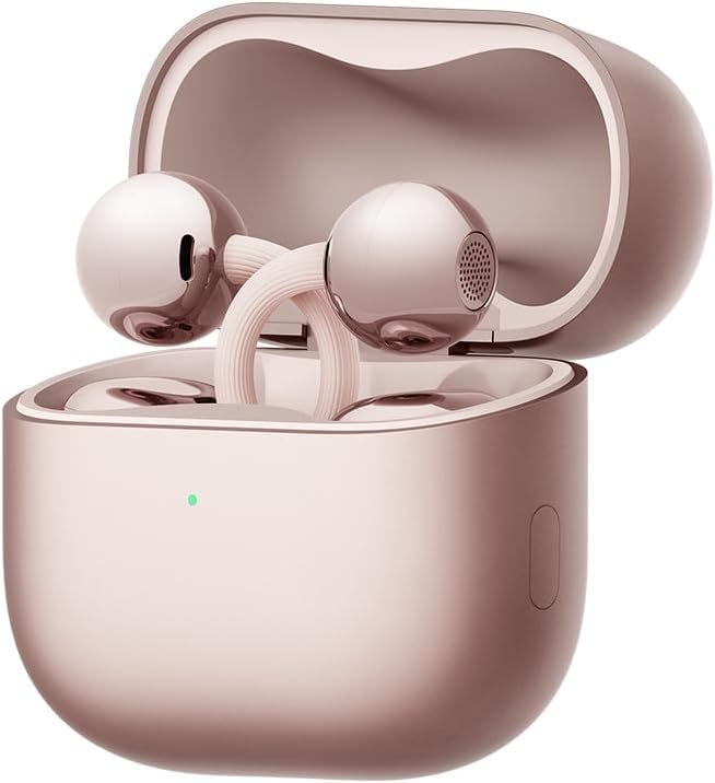 Image of HUAWEI FreeClip 2, Open-Ear Headphones, Wireless Bluetooth Headphones, Especially Lightweight for All-Day, 38 Hours Battery Life, iOS & Android, IP57, Rose Gold