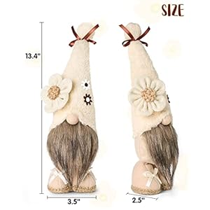 Upltowtme Farmhouse Gnomes Plush Spring Boho Swedish Tomte Gnomes Decorations for Home Cream Linen Flower Handmade Rustic Kitchen Tiered Tray Decor Gift Idea to Woman Wife Mom Girlfriend Upltowtme Farmhouse Gnomes Plush Spring Boho Swedish Tomte Gnomes Decorations for Home Cream Linen Flower Handmade Rustic Kitchen Tiered Tray Decor Gift Idea to Woman Wife Mom Girlfriend