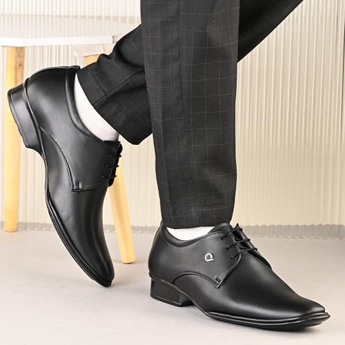 Image of Centrino Formal Shoe for Men | Cushioned Insole for Better Comfort | Stylish Lace-Up for Boys | Perfect for Office Wear & Formal Dress (9768)
