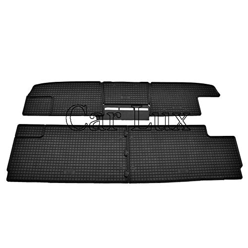 Car Lux AR05782 - Tappeto proteggi baule + tappetini in gomma su misura per Opel Vivaro L2 dal 2014-