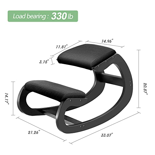 image for Predawn Ergonomic Kneeling Chair,Rocking Knee Chair Upright Posture Ch