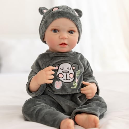 JUYOUYI Lebensechte Reborn Babypuppen, 45,7 cm, realistische Reborn Baby...