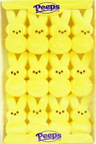 Peeps Yellow Bunnies 12 Count Pack (4packs)