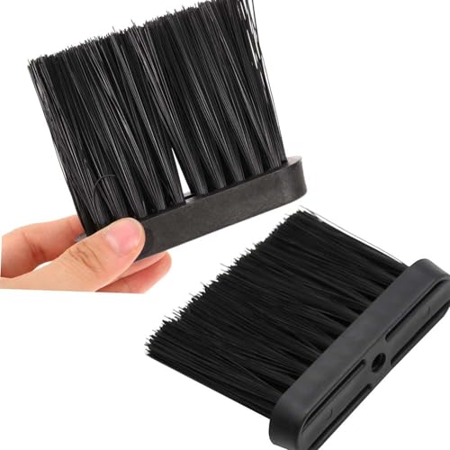PAIKIUU Fireplace Brush Head Replacement 2Pcs Hearth Brush Fire Companion Stove Set for Cleaning Fireplaces Kitchens, Tables