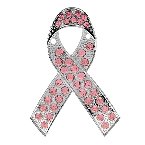 Broche ruban en strass pour femme convertible en collier chic