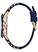 GUESS Comfortable Blue Stain Resistant Silicone + Rose Gold-Tone Stainless Steel Watch with Day, Date + 24 Hour Military/Int'l Time. Color: Blue (Model: U0366G2)