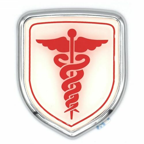 Image of Doctor 3D Metal Emblem for Cars & Bikes, Big (3.94 x 3.35 Inch)