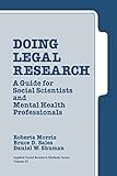 Doing Legal Research: A Guide for Social Scientists and Mental Health Professionals (Applied Social Research Methods)