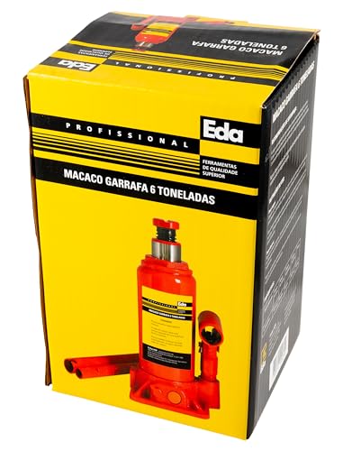 EDA Macaco Hidráulico Tipo Garrafa 6 Toneladas Eda