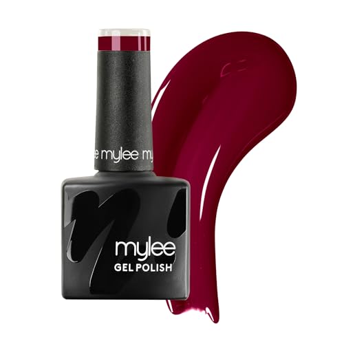 Mylee Esmalte de Uñas Gel Semipermanente 8ml [Queen Of Hearts] - Manicura y Pedicura UV/LED, Uso Profesional y Doméstico, Larga Duración, Fácil de Aplicar [Red Range] Vegan & Cruelty Free