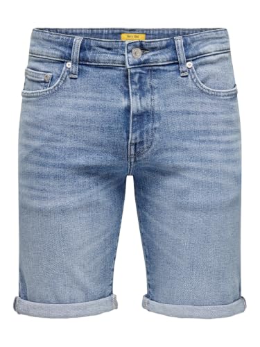 ONSPLY MBD 8772 Pantaloncini Tai DNM Noos, Media Blu Denim, XL