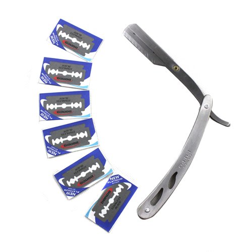 Blade Straight Barber Edge Razors 10pc Stainless Steel Folding Shaving Knife