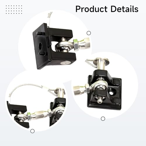 Jk Hood Latches, Metal Latches with Anti-Theft Wire for Jk, Easy Bolt-On Mounting