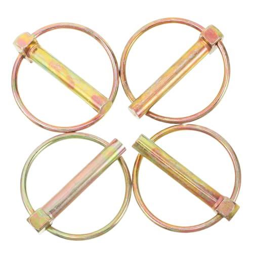 GRIRIW 4piezas Pasador De Seguridad Profesional Para Tractor Pasador De Punto Fijo Con Resorte Anillo Para Enganche De Remolque y Máquinas Agrícolas Duradero y Resistente