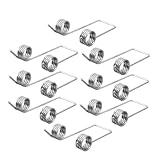 RUNROTOO 8 piezas Muelles Torsionales de Repuesto para Tapa de Cubo de Basura Resorte de Inoxidable para Reparación y Mantenimiento Hogar y Oficina Herramientas de Mantenimiento