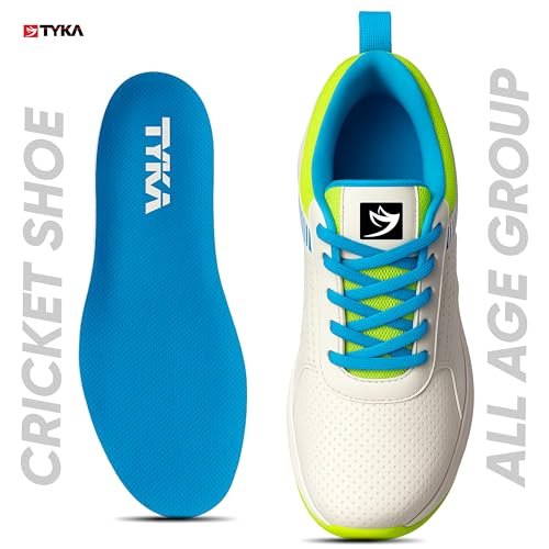 Image of TYKA Velocity Plus Cricket Shoes | Professional Rubber Stud Cricket Footwear for Men