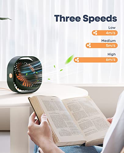 Small Usb Mini Desk:usb Desk Fan, Small Desk Fan Mini Fan Portable Fan 3 Speeds, 360°Rotatable Mini Portable Fan Quiet Fan Office Fan Desktop Fan Small Desk Fan For Office Bedroom Home #TOP4