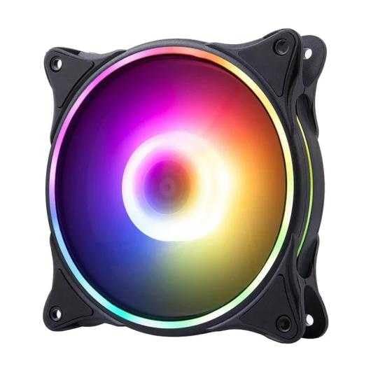 Ventilador Hiditec N18 ARGB/ 12cm/ Negro