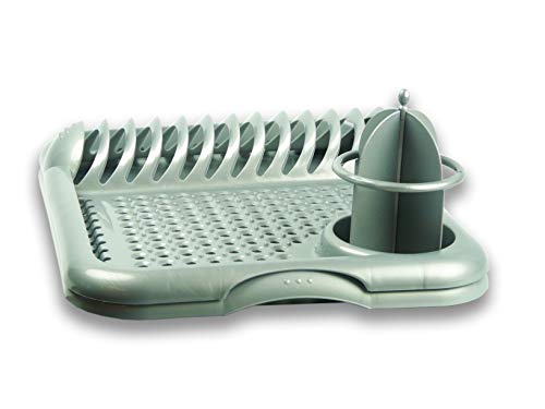 VDM Home Productsu00ae ESCURRIDOR Deluxe, con Unas Dimensiones aproximadas de 44x35 cm. Incluye Soporte para Platos, Soporte para Cubiertos y Bandeja de escurrido separada