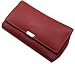 Produktbild Große Rindleder Damen Geldbörse/Geldbeutel/Portemonnaie/Portmonaise/Geldtasche/Portmonee mit extra vielen Fächern in 5 Farben (Rot)